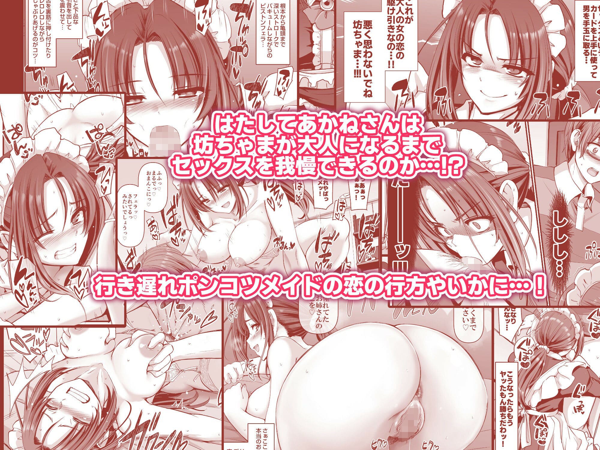 FANZA公式で安全に読めるエロ同人「ポンコツ独身メイドあかねさん」