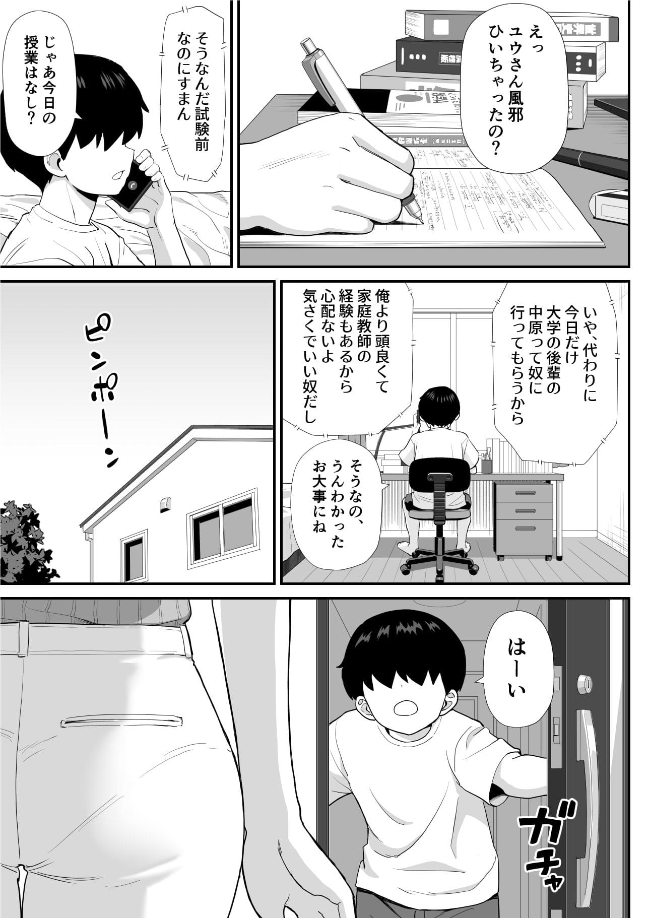 家庭教痴 三角ペンギン お姉さんの誘惑的な視線