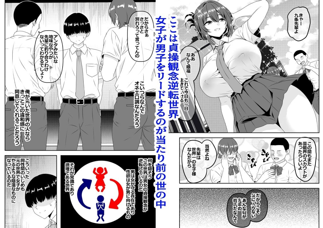 頼れる王子様系の先輩 エロ漫画